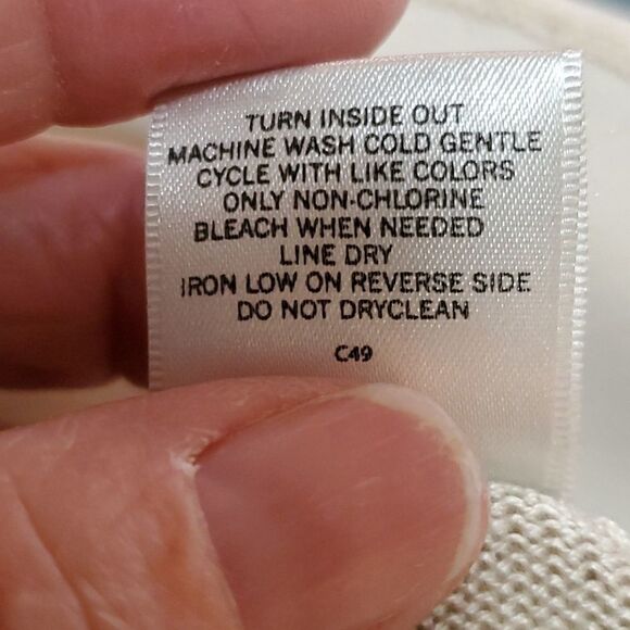 Van Heusen knit tunic,  Beige, medium. - Picture 9 of 9